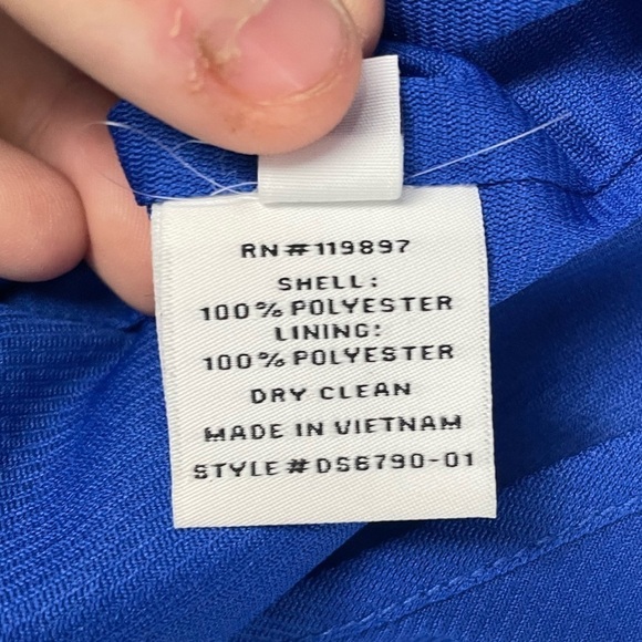 The Impeccable Pig Sleeveless Lace Accent Mini Dress‎ in Blue Size Small - Picture 4 of 5